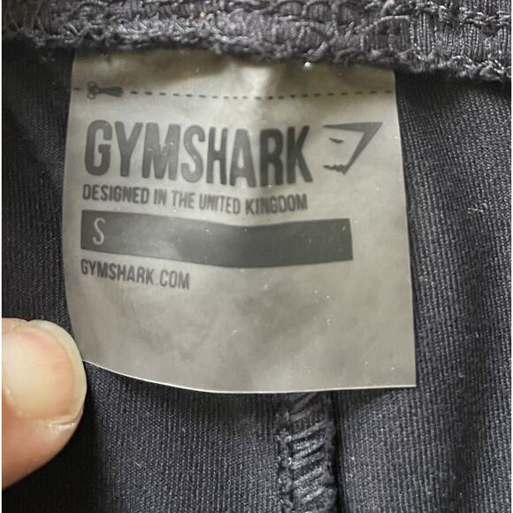 GYMSHARK BLACK JERSEY Athletic Leggings Casual Pants Size Small - Picture 3 of 6
